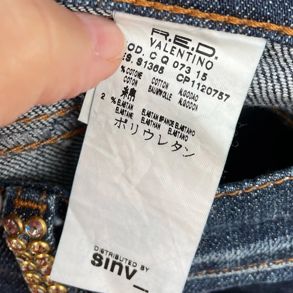 Red Valentino Be Dazzled Jeans, size  30 - Picture 4 of 11